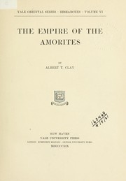 Cover of: The Empire of the Amorites