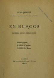 Cover of: En Burgos: Recuerdos de esta ciudad insigne