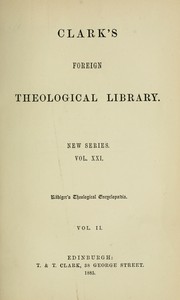 Cover of: Encyclopædia of theology.