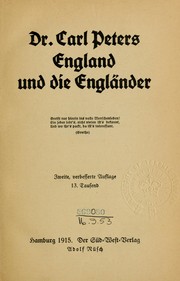 Cover of: England und die Engländer