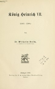 Cover of: England unter den Tudors by Busch, Wilhelm