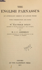 Cover of: The English Parnassus | Dixon, William Macneile