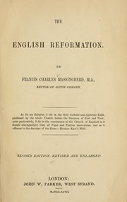 Cover of: The English reformation