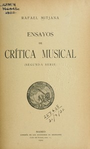 Cover of: Ensayos de crítica musical.  2. ser