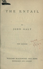 Cover of: The entail by John Galt