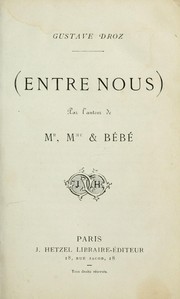 Cover of: (Entre nous)