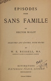 Cover of: Episodes from Sans famille: Selected and edited, with notes by W.E. Russell