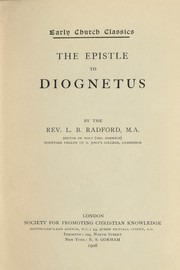 Cover of: The Epistle to Diognetus