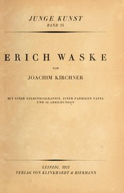 Cover of: Erich Waske: Mit einer Selbstbiographie