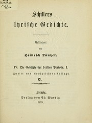 Cover of: Erläuterungen zu Schillers Werken