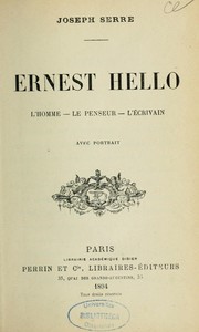 Ernest Hello by Joseph Serre