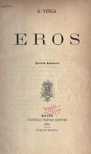 Cover of: Eros