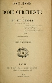 Cover of: Esquisse de Rome chretienne