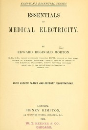 Cover of: Essentials of medical electricity