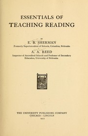 Cover of: Essentials of teaching reading by Eugene Buren Sherman
