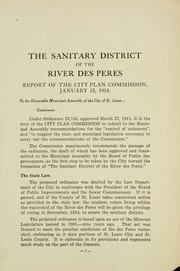 Cover of: Establishment of a sanitary district | Saint Louis (Mo.). City Plan Commission.