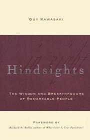 Cover of: Hindsights: the wisdom and breakthroughs of remarkable people