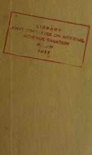 Cover of: Estimates of federal receipts for the fiscal year 1962