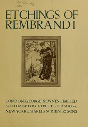 Cover of: Etchings of Rembrandt by Arthur Magyer Hind