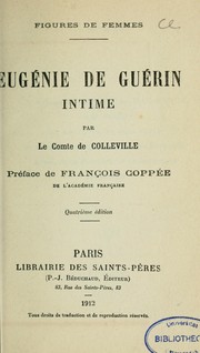 Cover of: Eugénie de Guérin intime