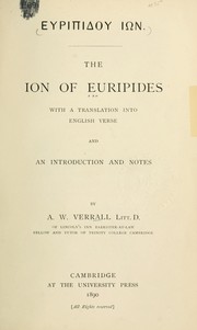 Cover of: Euripidou Ion by Euripides