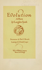 Evolution by Langdon Smith