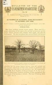 Cover of: An example of successful farm management in southern New York by Maurice Chase Burritt