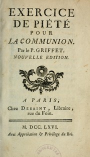 Cover of: Exercice de piété pour la communion