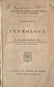 Cover of: Exercises on etymology