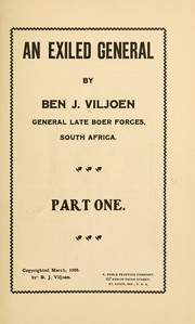 Cover of: An exiled general by Ben J. Viljoen