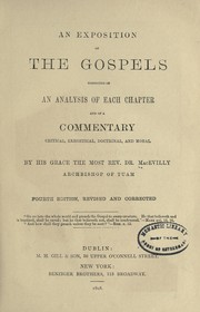 Cover of: An exposition of the Gospels by John MacEvilly