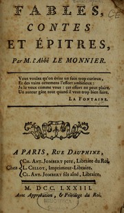 Cover of: Fables, contes et épîtres