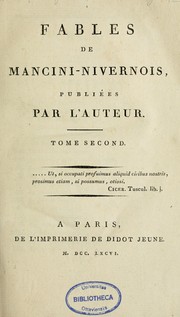 Cover of: Fables de Mancini-Nivernois by Louis Jules Barbon Mancini-Mazarini