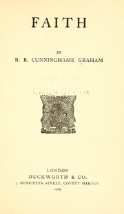 Cover of: Faith by R. B. Cunninghame Graham