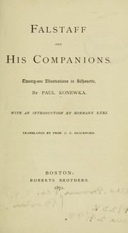 Cover of: Falstaff and his companions.: Twenty-one illustrations in silhouette