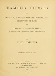 Cover of: Famous horses by Theophilus William Taunton