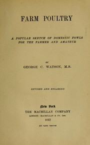 Cover of: Farm poultry by G. C. Watson