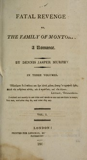 Cover of: Fatal revenge; or, The family of Montorio | Charles Robert Maturin