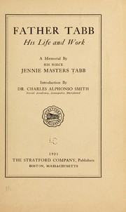 Cover of: Father Tabb: his life and work ; a memorial