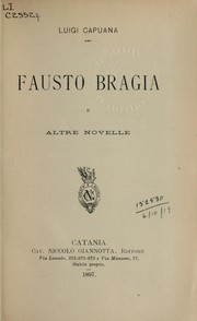 Cover of: Fausto Bragia e altre novelle