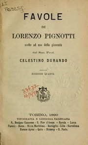 Cover of: Favole by Lorenzo Pignotti