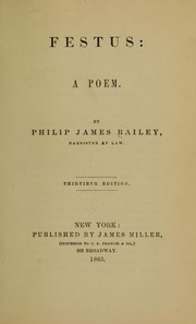 Cover of: Festus by Philip James Bailey