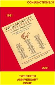 Cover of: Conjunctions by Bradford Morrow, Bradford Morrow
