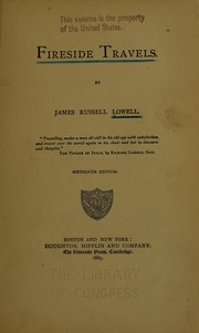 Cover of: Fireside travels by James Russell Lowell