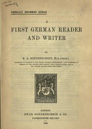 Cover of: A first German reader and writer