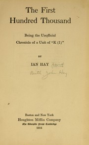 Cover of: The first hundred thousand by Ian Hay