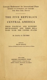Cover of: The five republics of Central America