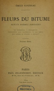 Cover of: Fleurs du bitume: petits poèmes parisiens