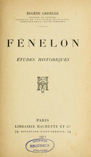 Cover of: Fénélon: études historiques