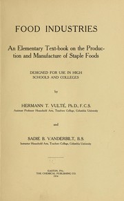 Cover of: Food industries by Hermann Theodore Vulté